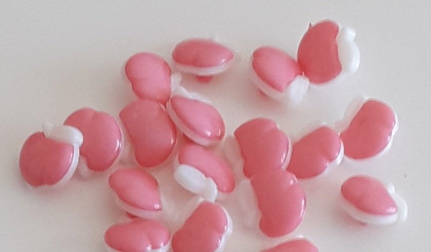 PEMBE ELMA DÜĞME 15MM