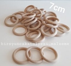 AHŞAP HALKA 7 CM ÇINGIRAK HALKASI