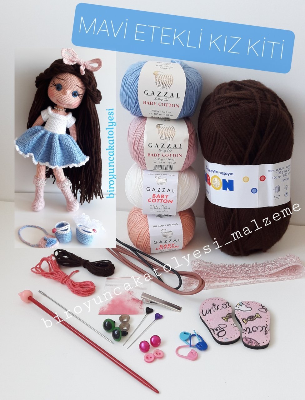 MAVİ ETEKLİ KIZ KİTİ