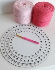 SEPET TABANI , AHŞAP PLAKA YUVARLAK