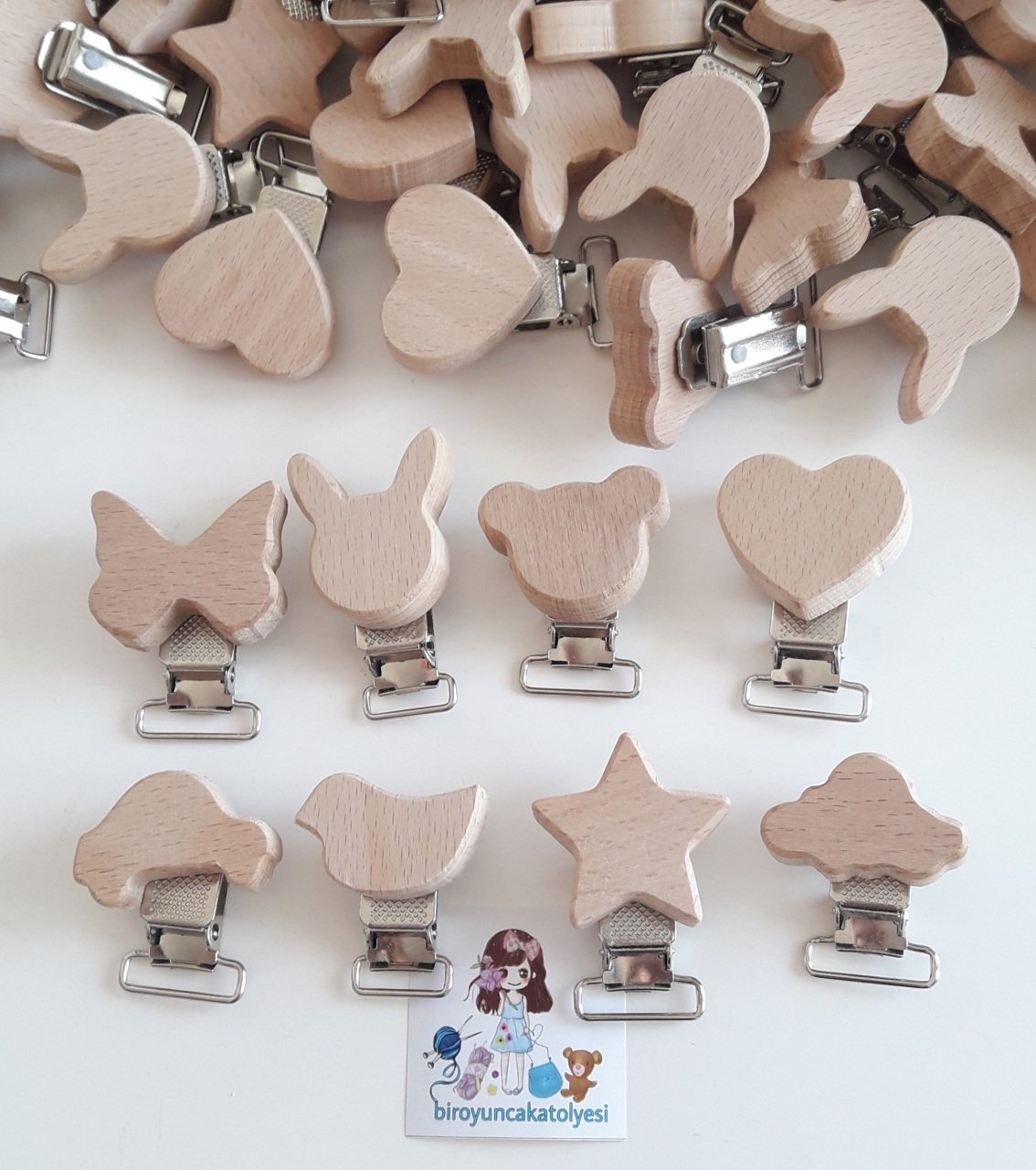 KALİTELİ AHŞAP EMZİK KLİPSİ