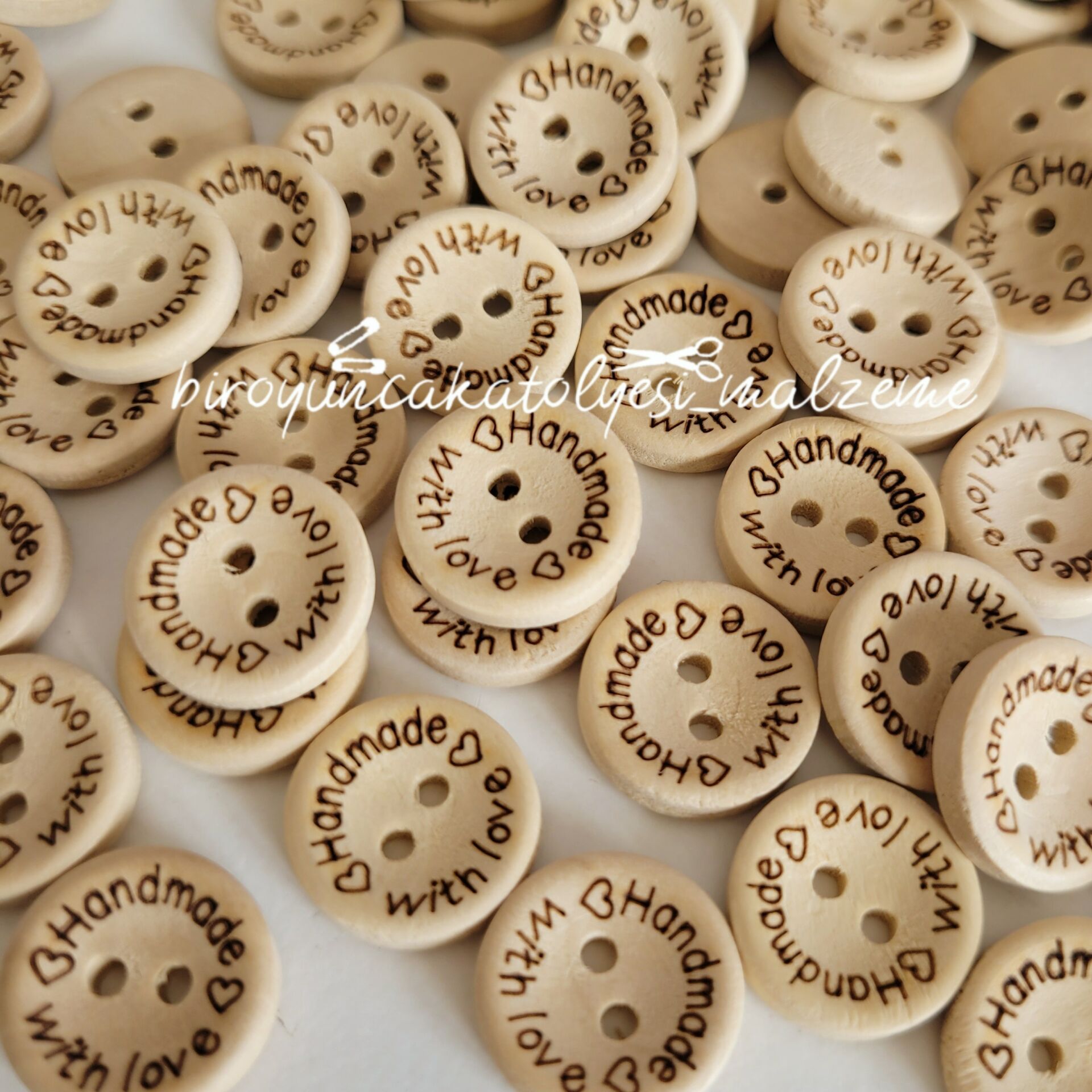 HANDMADE AHŞAP DÜĞME ADET