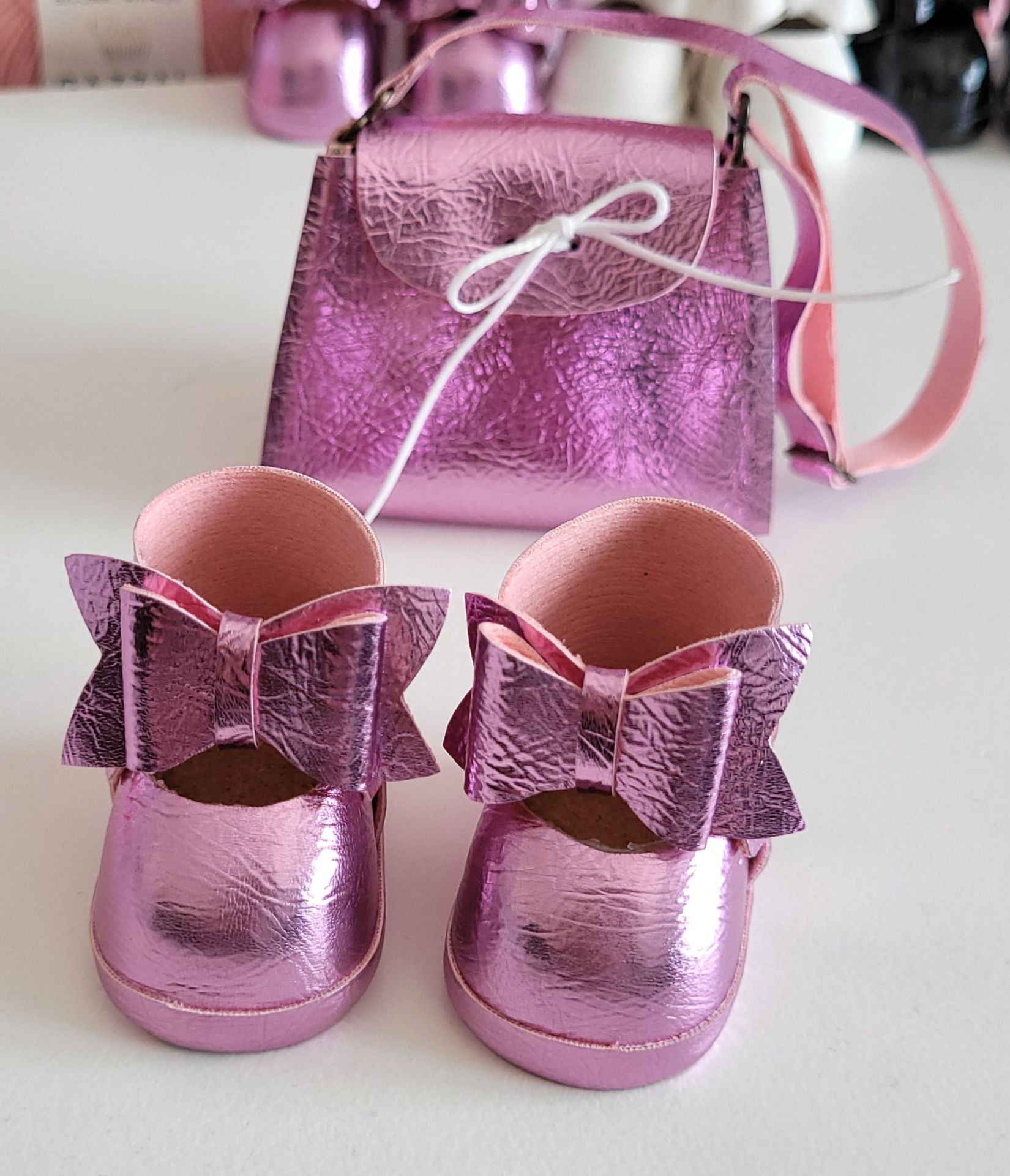 5CM AYAKKABI + ÇANTA SETİ / PEMBE