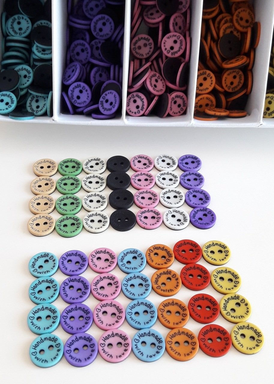 RENKLİ HANDMADE DÜĞME