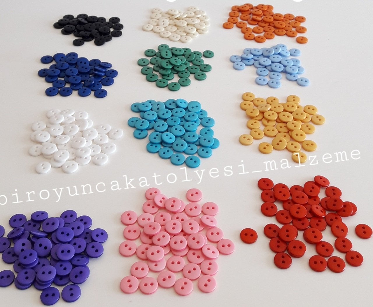 RENKLİ 8MM DÜĞME 1 ADET