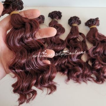 BUKLELİ KIZIL SAÇ (16-18CM Arası)
