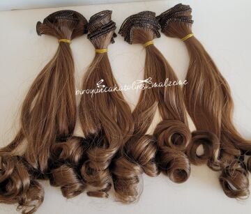 UCU BUKLELİ KOYU KUMRAL SAÇ (22CM)