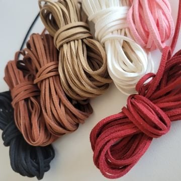 Süet ip - Deri İp- 1metre