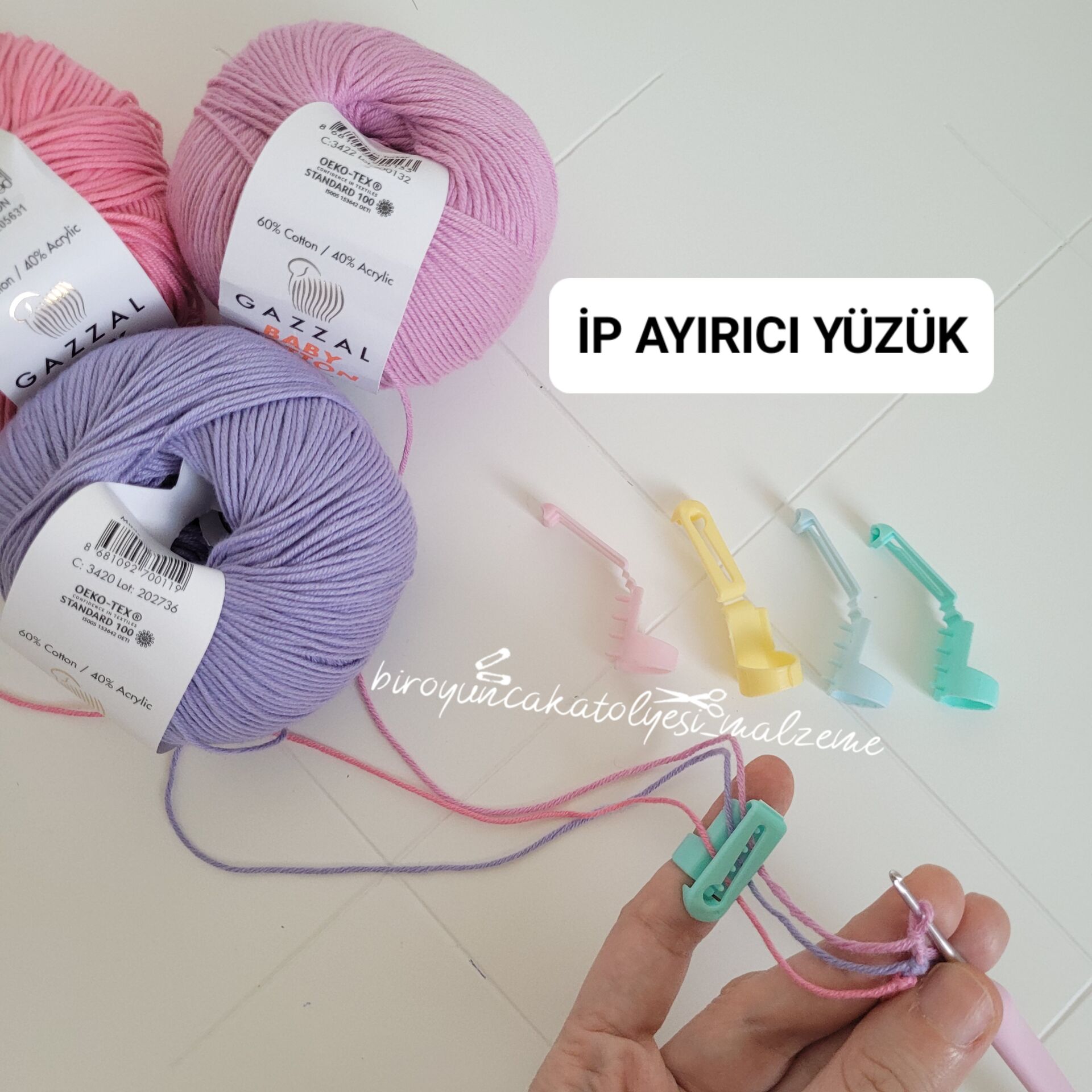 İp Ayırıcı Yüzük -Örgü Yüzüğü