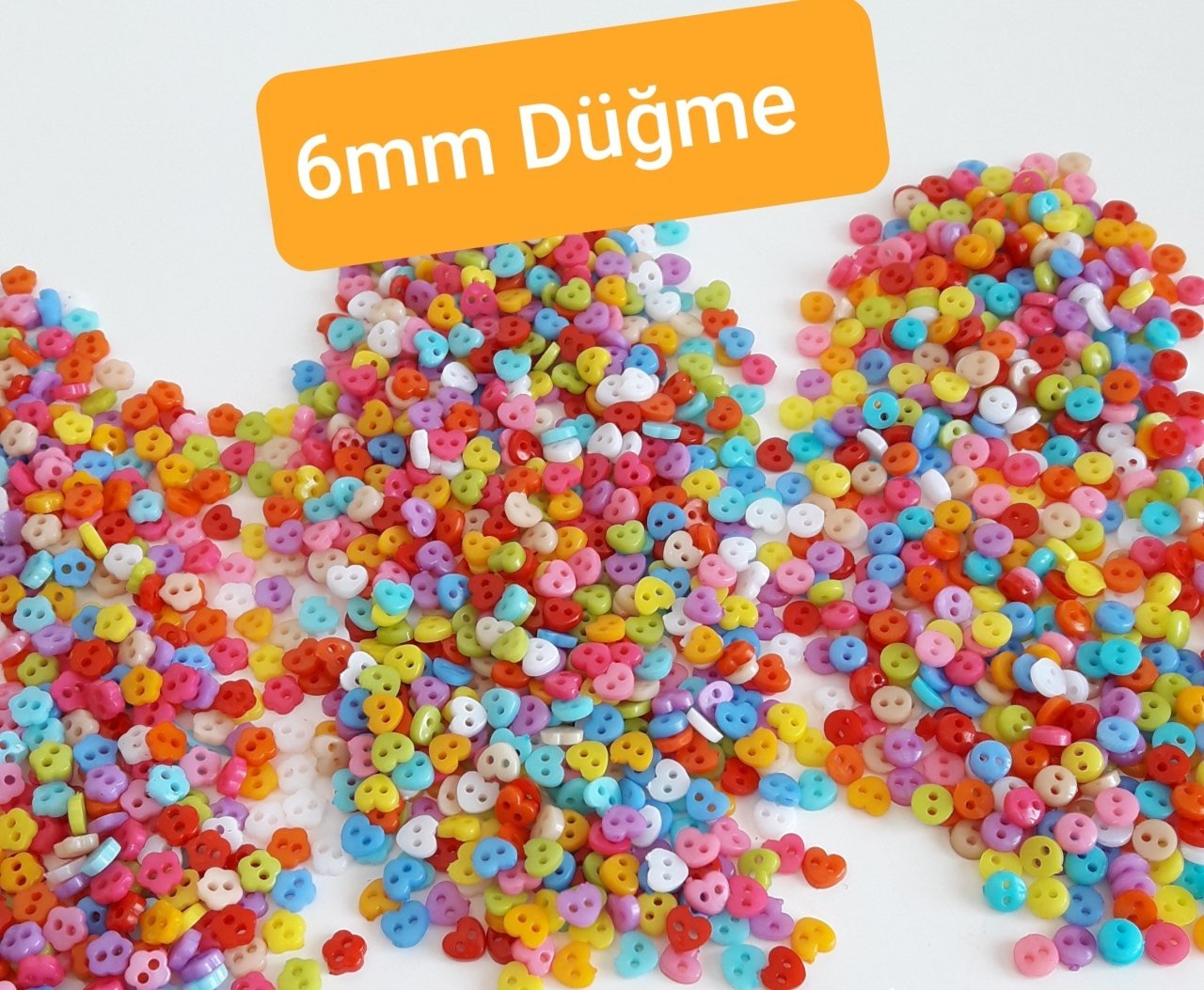 MİNİ DÜĞME 6MM - 10 ADET