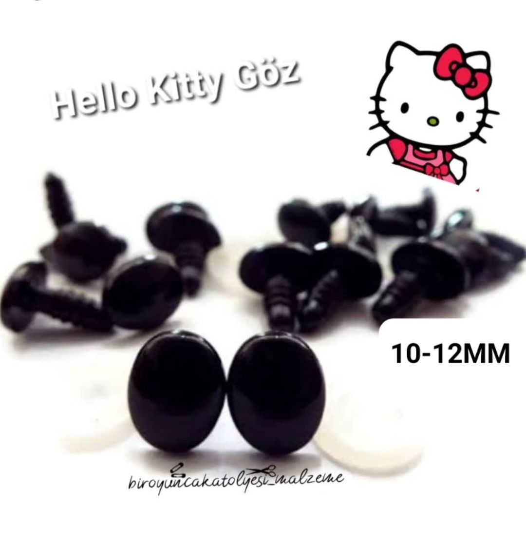 Hello kity göz 10-12mm