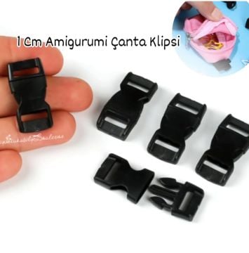 AMİGURUMİ ÇANTA KLİPSİ