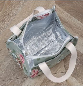 ÇİÇEKLİ HOBİ ÇANTASI -YEŞİL