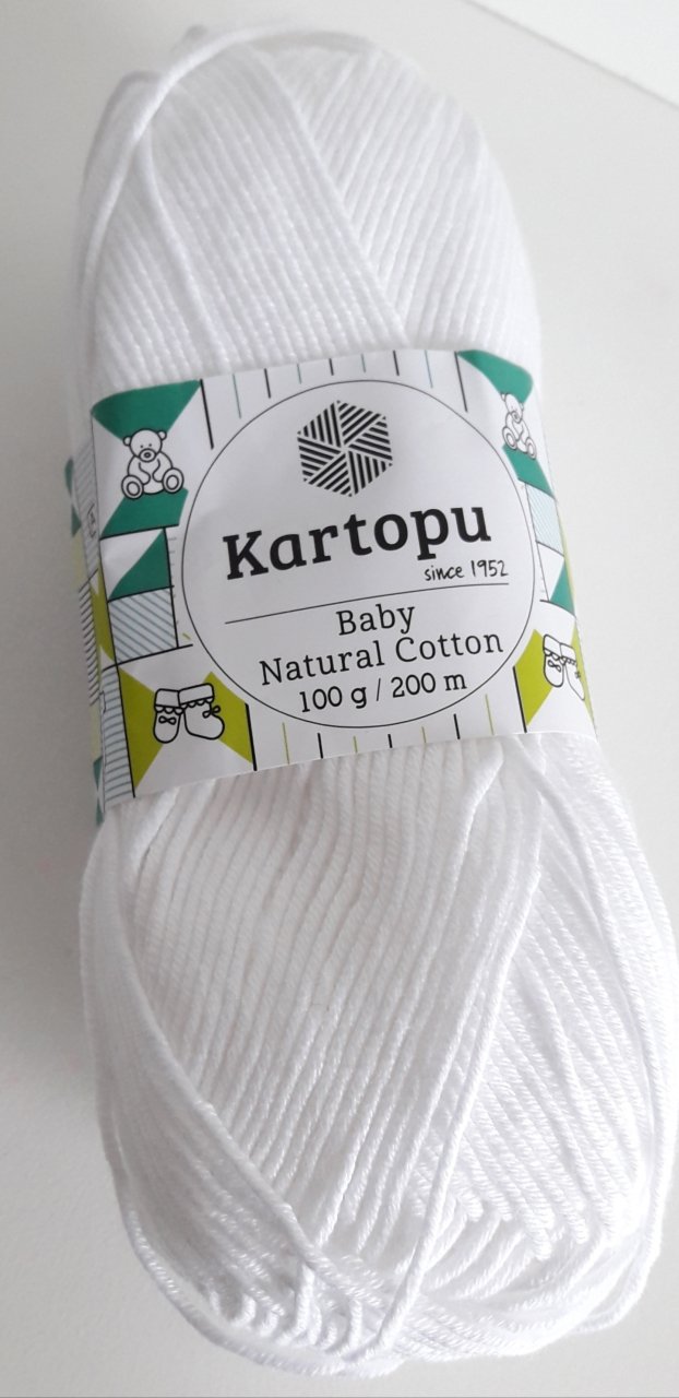 KARTOPU BABY NATURAL-  KIRIK BEYAZ