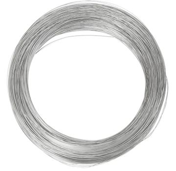 GÜMÜŞ RENK BAKIR TEL  0.6 MM  - 1 Metre