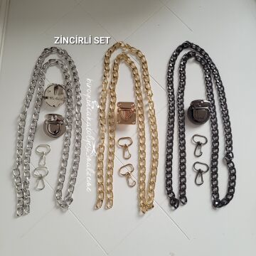 ÇANTA ZİNCİR ASKI +KİLİT SET