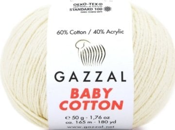 3437 GAZZAL BABY COTTON 50GR- Krem