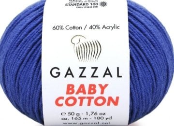 3421  GAZZAL BABY COTTON 50GR- Saks Mavi
