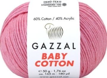 3468  GAZZAL BABY COTTON 50GR- Pembe