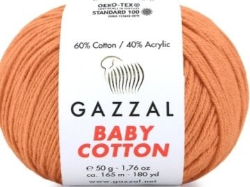 3465-  GAZZAL BABY COTTON 50GR- Çok Açık Tarçın