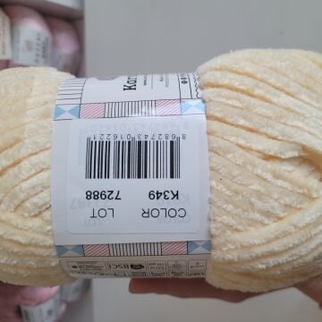 KARTOPU  YUMURCAK KADİFE KREM K349