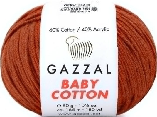 3453  GAZZAL BABY COTTON 50GR-Koyu Tarçın