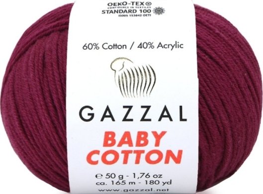 3442 GAZZAL BABY COTTON 50GR- Vişne Çürüğü