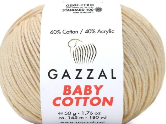 3445 GAZZAL BABY COTTON 50GR- Açık Bej