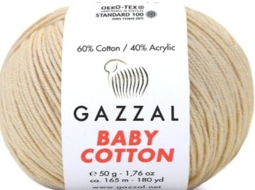 3445 GAZZAL BABY COTTON 50GR- Açık Bej