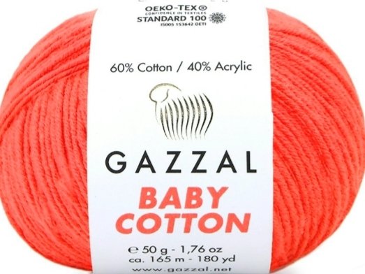 3459 GAZZAL BABY COTTON 50GR -Neon Turuncu