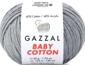 3430 GAZZAL BABY COTTON 50GR -Açık Gri