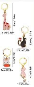 HAYVAN FİGÜRLÜ YER BELİRLEYİCİ 4 LÜ SET