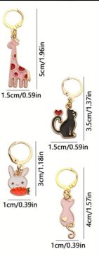 HAYVAN FİGÜRLÜ YER BELİRLEYİCİ 4 LÜ SET