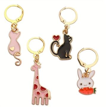 HAYVAN FİGÜRLÜ YER BELİRLEYİCİ 4 LÜ SET