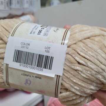 ÖRSE KADİFE BEJ RENGİ 33110