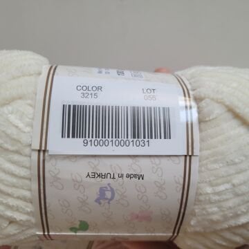 ÖRSE KADİFE  KIRIK BEYAZ 3215