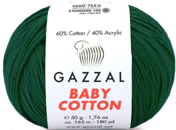 3467 GAZZAL BABY COTTON 50GR -Zümrüt Yeşili