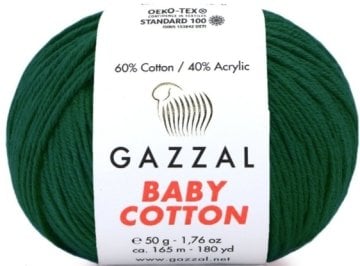 3467 GAZZAL BABY COTTON 50GR -Zümrüt Yeşili