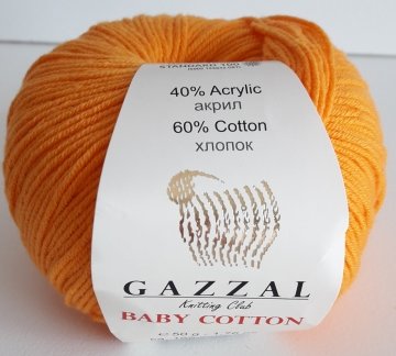 3416 GAZZAL BABY COTTON 50GR - Açık Turuncu