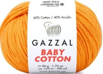 3416 GAZZAL BABY COTTON 50GR - Açık Turuncu