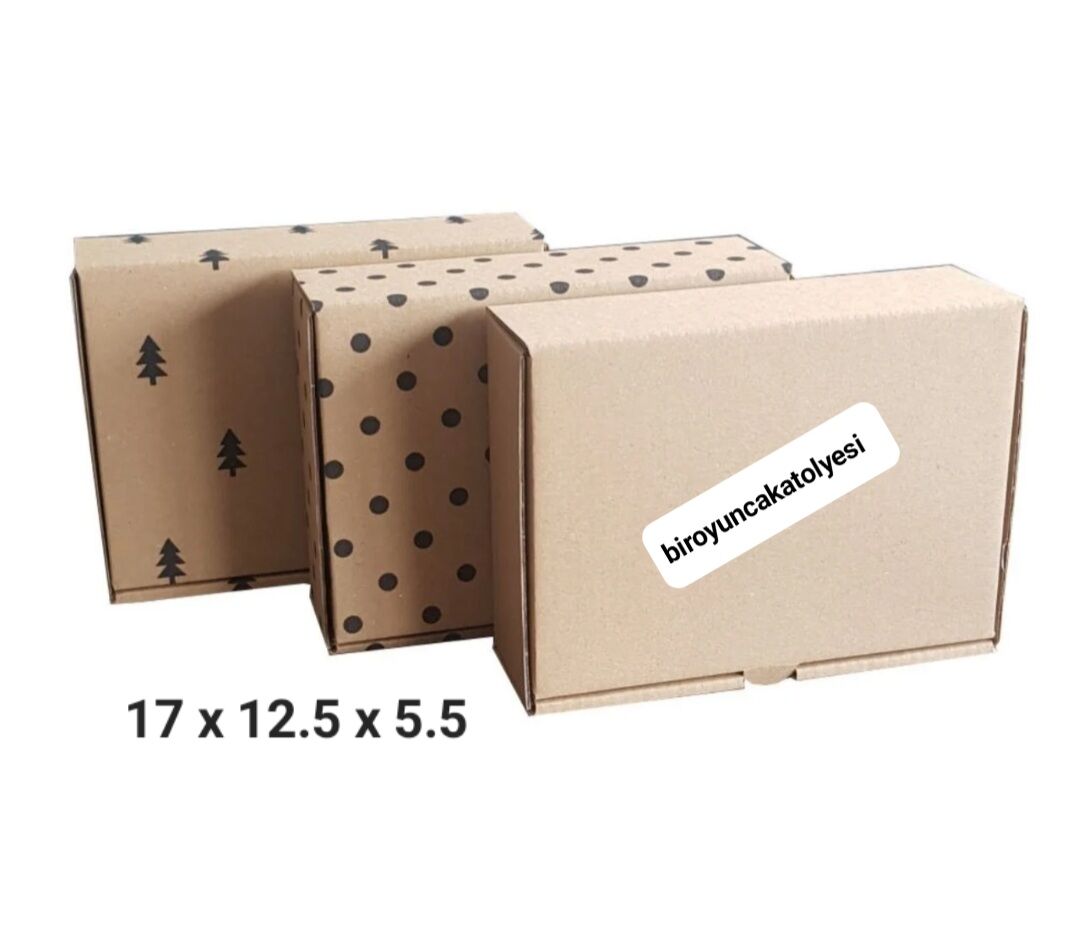 17×12.5×5.5 KARTON  KUTU AMİGURUMİ KUTUSU