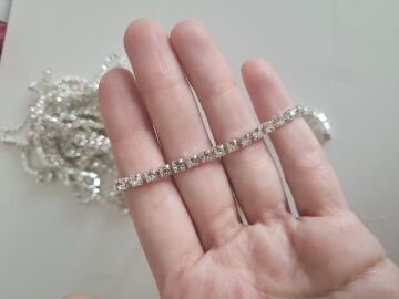 TAŞLI ZİNCİR ( 20 CM GÖNDERİLİR )