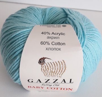 3451 GAZZAL BABY COTTON 50GR - Maviye Dönük Turkuaz