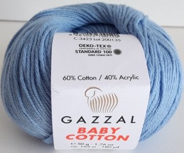 3423 GAZZAL BABY COTTON 50GR -Bebe Mavi