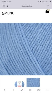 3423 GAZZAL BABY COTTON 50GR -Bebe Mavi