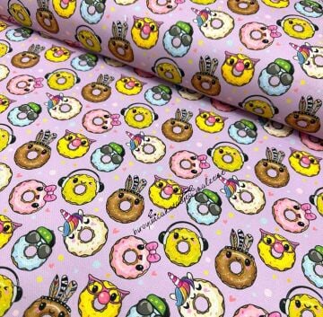 Donut Desenli Kumaş