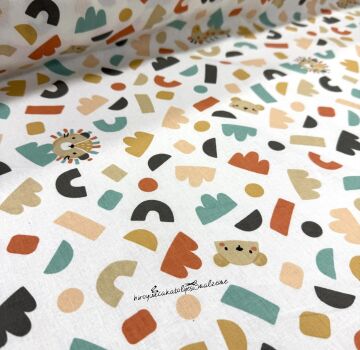 Oyuncak Desen Poplin Kumaş