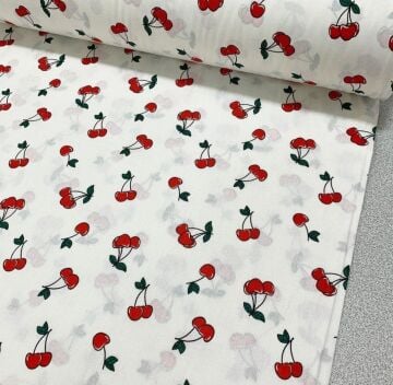 Kirazlı Poplin Kumaş