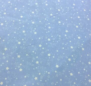 Mavi Yıldızlar Poplin Kumaş