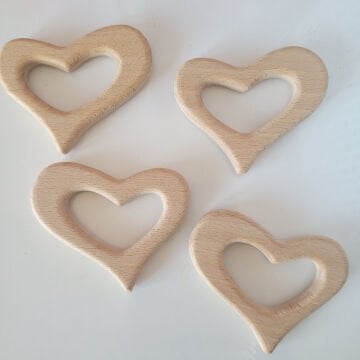 AHŞAP DİŞ KAŞIYICI KALP